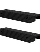 vidaXL Рампи за праг тип мост 2 бр 80x40x8 см гума