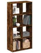 vidaXL Разделител за стая / библиотека опушен дъб 695x29x1375 см