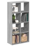 vidaXL Разделител за стая / библиотека сив сонома 695x29x1375 см