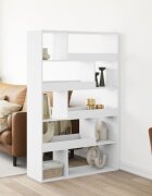 vidaXL Разделител за стая бял 100x33x1565 см инженерно дърво