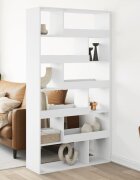 vidaXL Разделител за стая бял 100x33x1875 см инженерно дърво