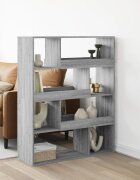 vidaXL Разделител за стая сив сонома 100x33x1255 см инженерно дърво