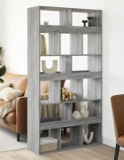 vidaXL Разделител за стая сив сонома 100x33x1875 см инженерно дърво