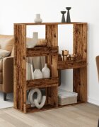vidaXL Разделител за стая старо дърво 100x33x115 см инженерно дърво