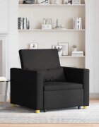 vidaXL Разтегателен диван с единично легло Черно 90 x 165 x 87 см