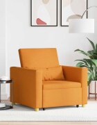vidaXL Разтегателен диван с единично легло Тъмножълто 90 x 165 x 87 см