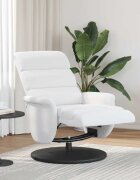 vidaXL Разтегателен стол Бяло 98 x 71 x 106 см PU