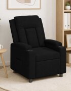 vidaXL Разтегателен стол Черно 75 x 95 x 100 cm Текстил