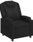 vidaXL Разтегателен стол Черно 75 x 95 x 106 см Текстил