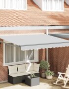 vidaXL Разтегателна рамка за сенник Антрацит 350 x 250 cm Алуминий