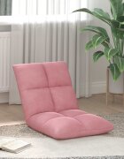 vidaXL Регулируем подов стол Розово Кадифе