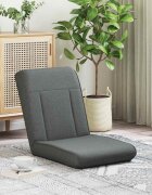 vidaXL Регулируем подов стол Тъмносиво Текстил