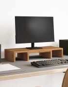 vidaXL Регулируема поставка за монитор дъб артизан 60x24x105 см