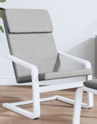 vidaXL Релакс стол светлосив текстил
