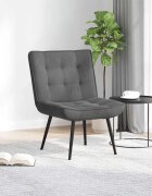 vidaXL Релакс стол тъмносив 64x74x84 cm кадифе