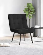 vidaXL Релаксиращ стол черен 64x74x84 cm кадифе