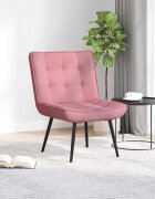 vidaXL Релаксиращ стол Pink 64x74x84 cm кадифе
