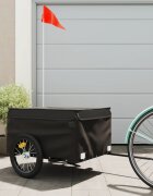 vidaXL Ремарке за велосипед черно 45 кг желязо