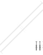 vidaXL Решетка за сигурност за прозорци с 2 напречни ленти 93-174 см