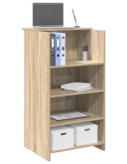 vidaXL Рецепционно бюро дъб сонома 55x50x1035 см инженерно дърво