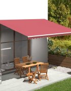 vidaXL Резервен плат за тента бордо червен 500x350 см полиестер