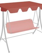 vidaXL Резервен сенник за градинска люлка теракота 150/130x105/70 см