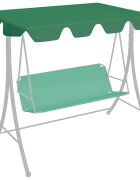 vidaXL Резервен сенник за градинска люлка зелен 188/168x145/110 см