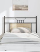 vidaXL Резервна табла за легло Дъб Сонома 90 cm Изработена дървесина и стомана