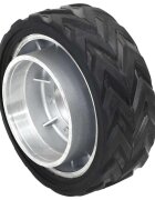 vidaXL Резервно колело за количка Ø195x10 см алуминий и гума