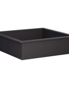 vidaXL Ринг за огнище Черно 90 x 90 x 25 см Стомана