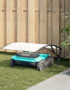 vidaXL Роботизирана косачка за гараж черна 80x101x46 см