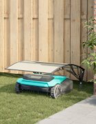 vidaXL Роботизирана косачка за гараж черна 80x101x46 см