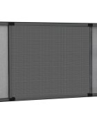 vidaXL Ролетен комарник за прозорци антрацит (100-193)x75 см