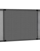 vidaXL Ролетен комарник за прозорци антрацит (75-143)x50 см