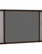 vidaXL Ролетен комарник за прозорци кафяв (100-193)x75 см