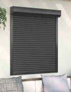 vidaXL Ролетна щора Антрацит 110 x 130 cm Алуминий и полиреутан
