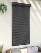 vidaXL Ролетна щора Антрацит 110 x 220 cm Алуминий и полиреутан