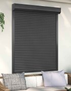 vidaXL Ролетна щора Антрацит 120 x 150 cm Алуминий и полиреутан