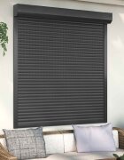 vidaXL Ролетна щора Антрацит 140 x 150 cm Алуминий и полиреутан