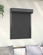 vidaXL Ролетна щора Антрацит 70 x 100 cm Алуминий и полиреутан