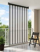vidaXL Ролетна щора Антрацит и бяло 160 x 250 cm Текстил и Алуминий