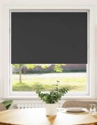 vidaXL Ролетна щора Blackout Black 115x150 cm Ширина на плата 1107 cm