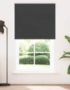 vidaXL Ролетна щора Blackout Black 125x210 cm Ширина на плата 1216 cm