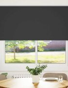 vidaXL Ролетна щора Blackout Black 145x175 cm Ширина на плата 1416 cm