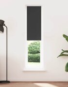 vidaXL Ролетна щора Blackout Black 40x210 cm Ширина на плата 357 cm