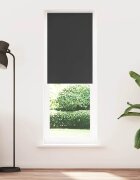 vidaXL Ролетна щора Blackout Black 75x210 cm Ширина на плата 707 cm