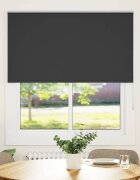 vidaXL Ролетна щора Blackout черна 120x130см ширина на тъканта 1166см