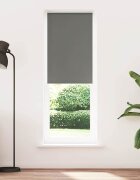 vidaXL Ролетна щора Blackout Сив 75x230 cm Ширина на плата 707 cm