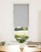 vidaXL Ролетна щора Blackout Светло сиво 45x130 cm Ширина на плата