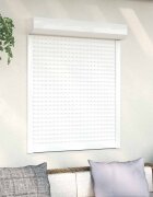 vidaXL Ролетна щора Бял 100 x 130 cm Алуминий и полиреутан